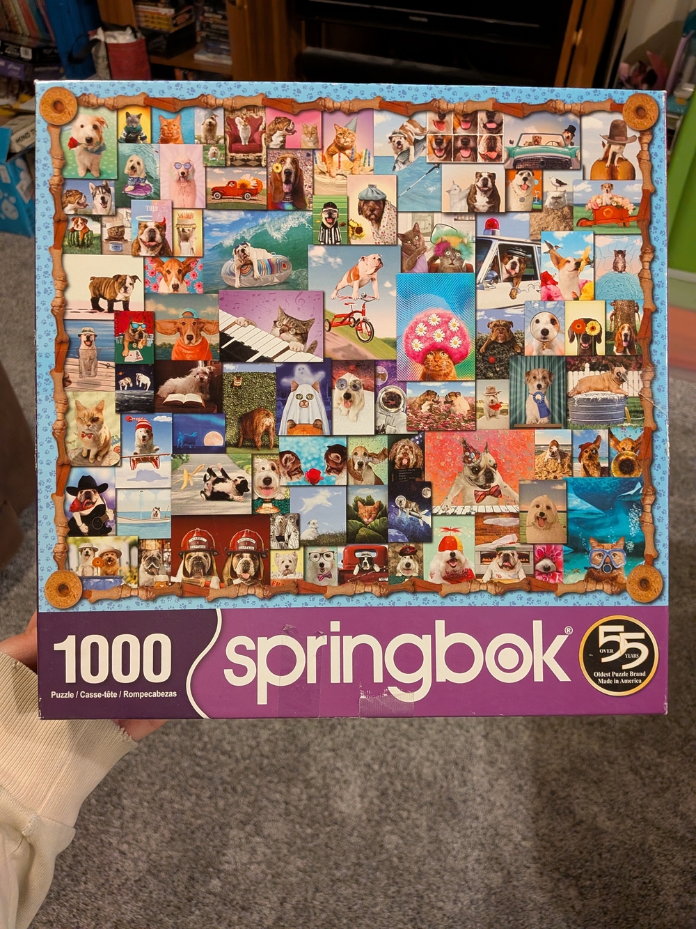 Complete Springbok 1000 Piece Jigsaw Puzzle- Animal Quackers